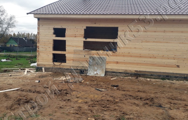 4 Брусовой дом 9.5×9.5, 90.25 м², Смоленская область, Сафоновский район, Деревня Казулино (3)